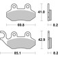 Plaquettes de frein 140 (708 HF)