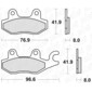Plaquettes de frein 134 HF