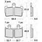 Plaquettes de frein 869 HS