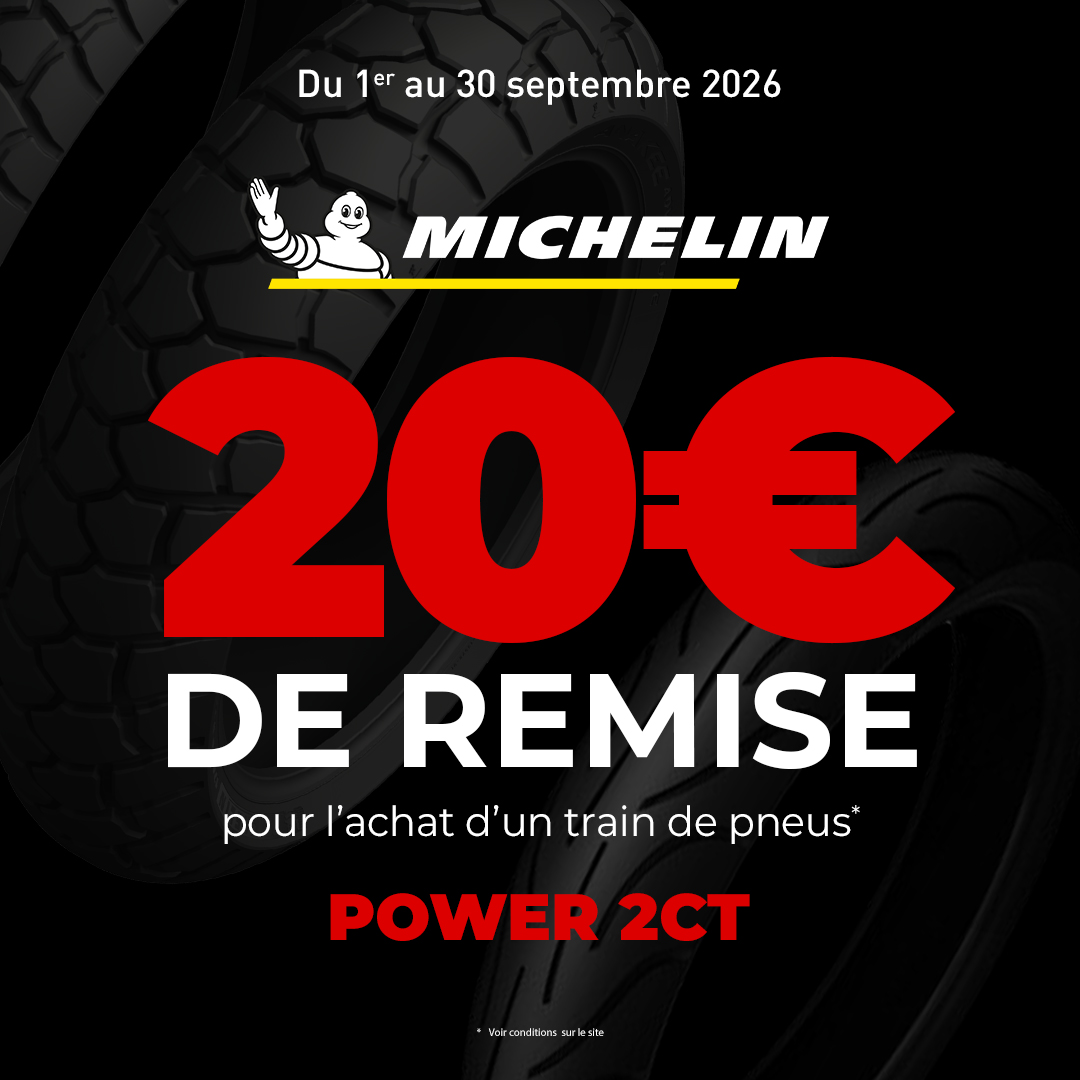 20€ de remise pour l'achat d'un train de pneus