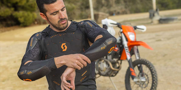 Gilet De Protection Moto – Blindage Poitrine/dos – EVA – Tout-terrain – Neuf