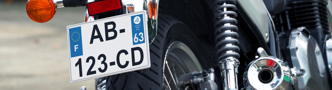 Sticker Plaque d'Immatriculation Enduro